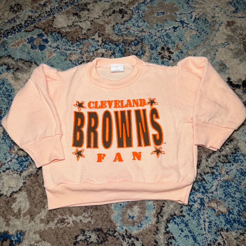 Vintage 1983 Toddler Browns Crewneck - Picture 1 of 4